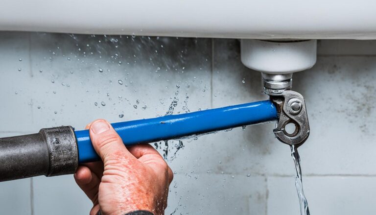 How do you fix a water damaged pipe?